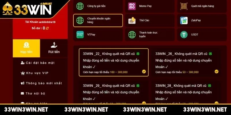 nap-tien-33win-qua-chuyen-khoan-ngan-hang